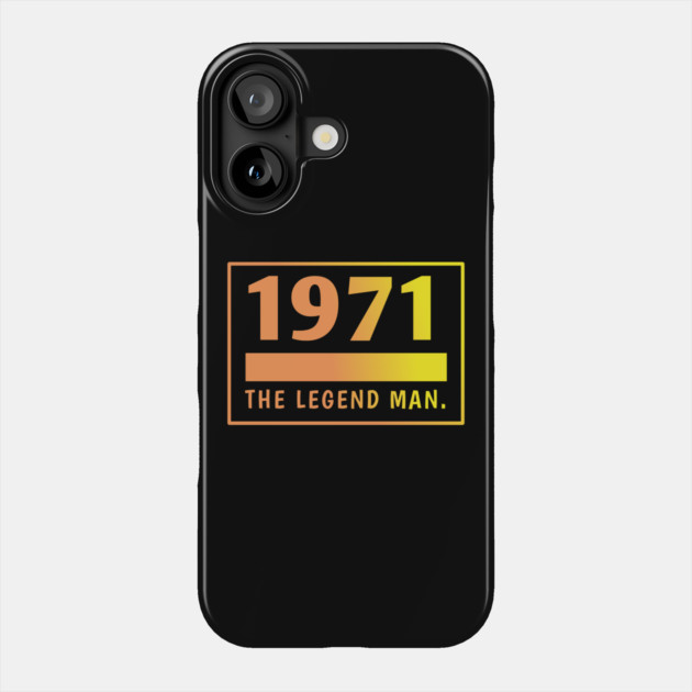 1971 birthday Phone Case by BlackMeme94