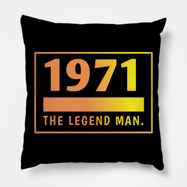 1971 birthday Pillow by BlackMeme94