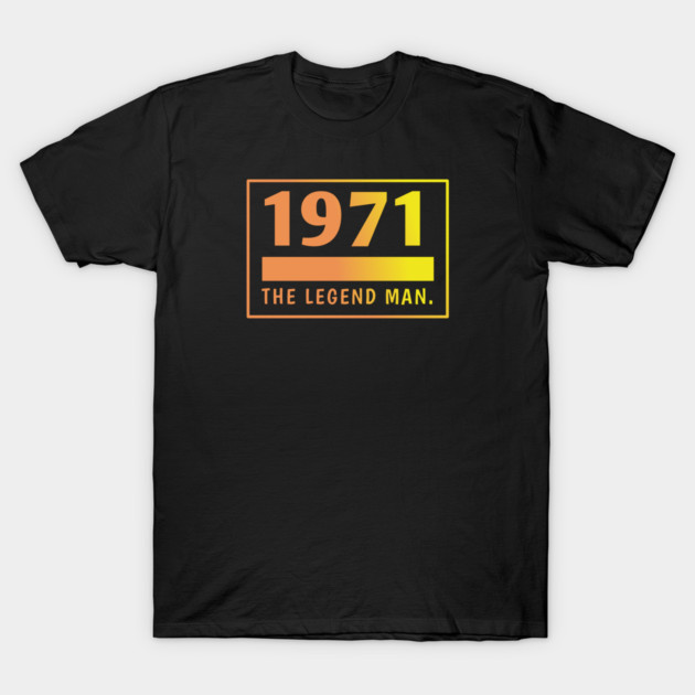 1971 birthday T-Shirt by BlackMeme94