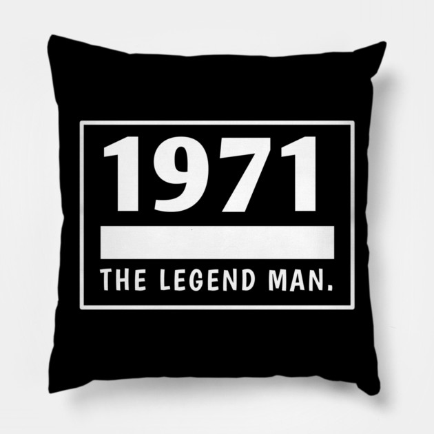 1971 birthday Pillow by BlackMeme94