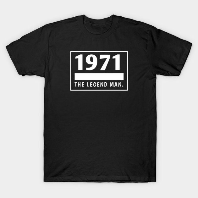 1971 birthday T-Shirt by BlackMeme94