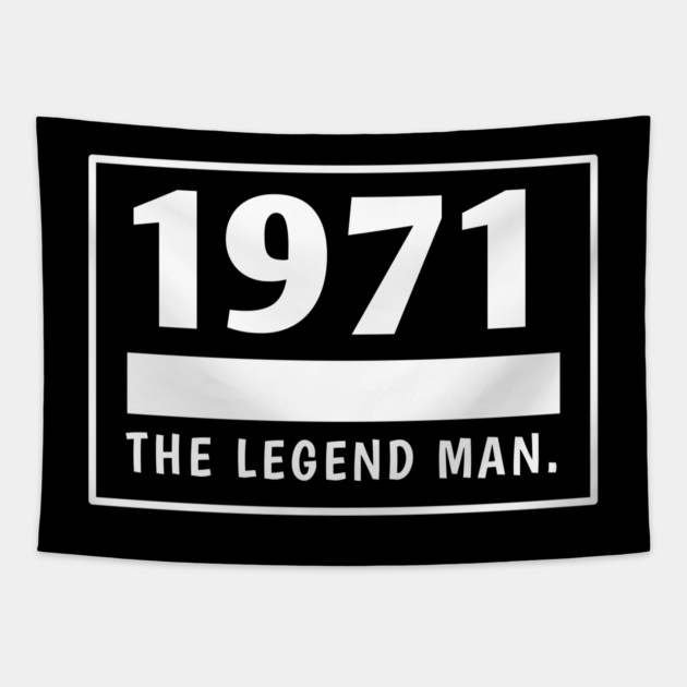 1971 birthday Tapestry by BlackMeme94