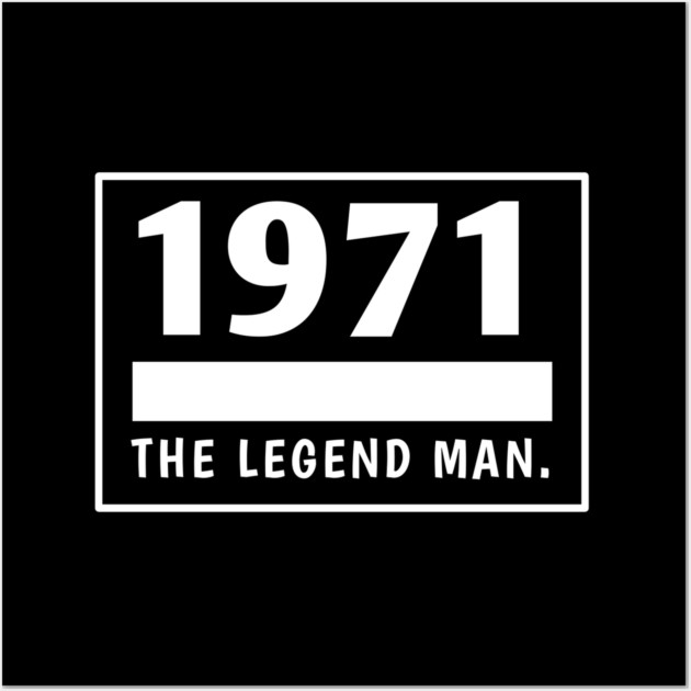 1971 birthday Wall Art by BlackMeme94