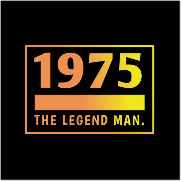 1975 birthday Wall Art by BlackMeme94