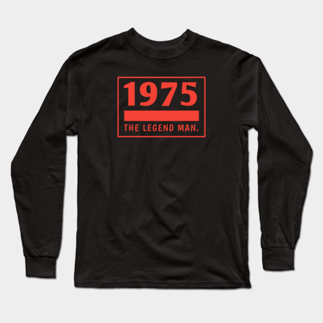 1975 birthday Long Sleeve T-Shirt by BlackMeme94