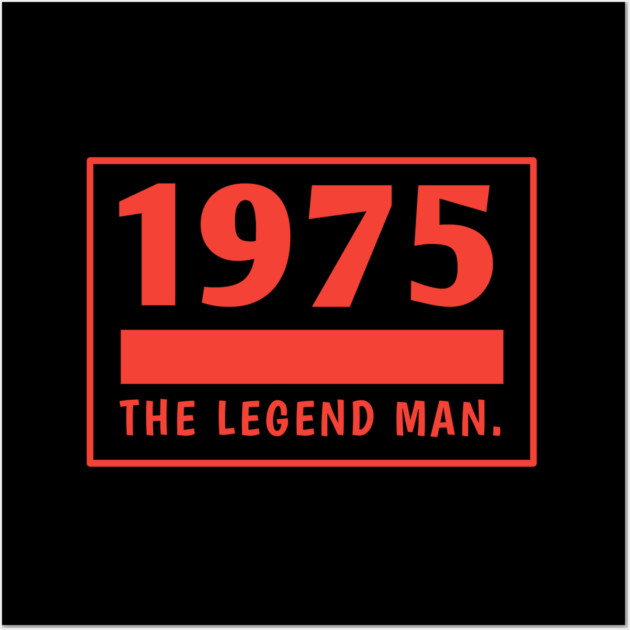 1975 birthday Wall Art by BlackMeme94
