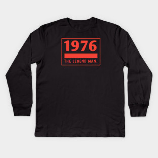 1976 birthday Kids Long Sleeve T-Shirt