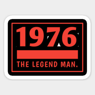 1976 birthday Sticker