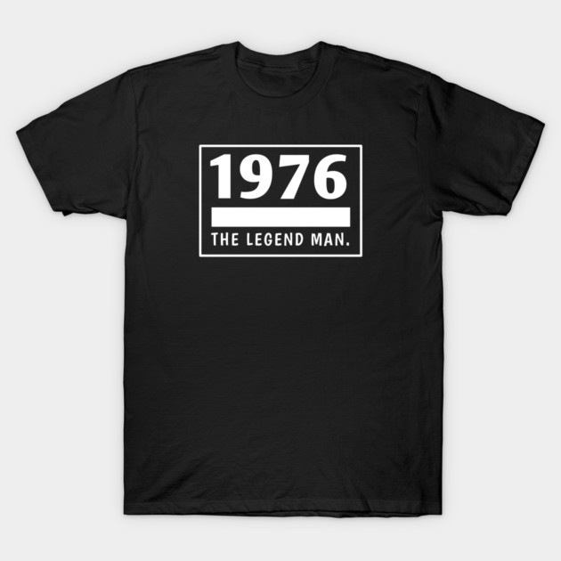1976 birthday T-Shirt by BlackMeme94