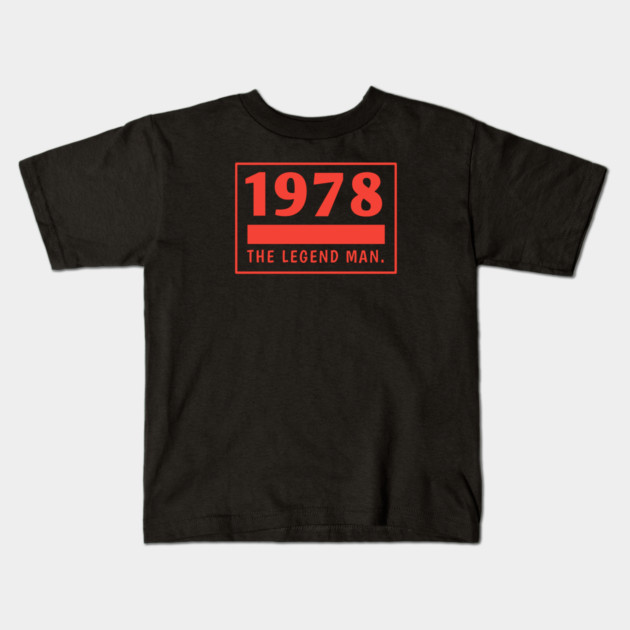 1978 birthday Kids T-Shirt by BlackMeme94