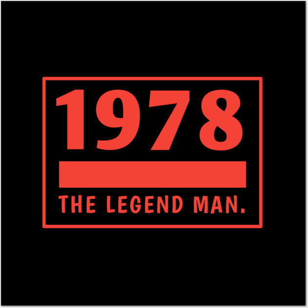 1978 birthday Wall Art by BlackMeme94
