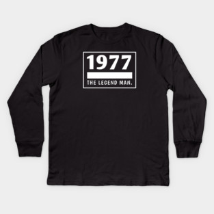 1977 birthday Kids Long Sleeve T-Shirt