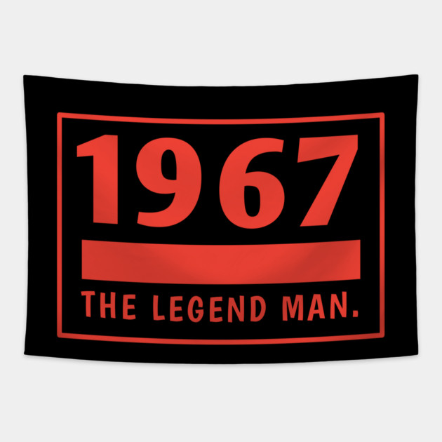 1967 birthday Tapestry by BlackMeme94