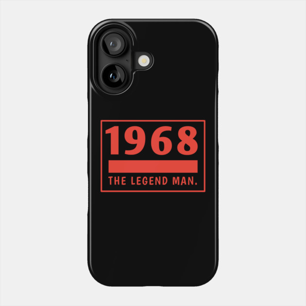 1968 birthday Phone Case by BlackMeme94