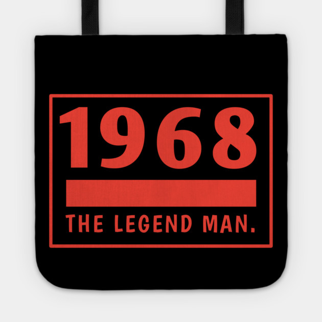 1968 birthday Tote by BlackMeme94