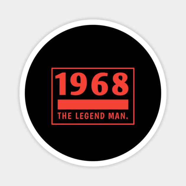 1968 birthday Magnet by BlackMeme94