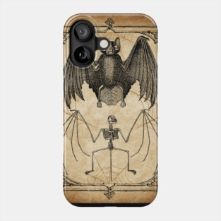 Vintage Bat Anatomy Phone Case