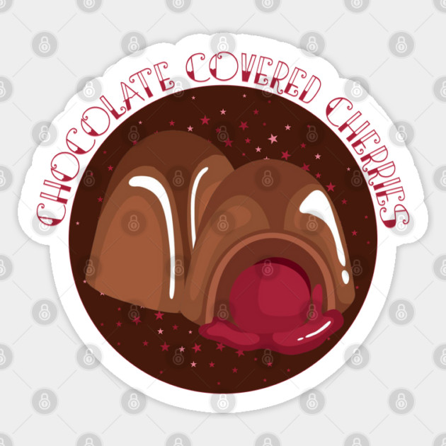 Chocolate Covered Cherry Cordials Sticker by HolidayBug