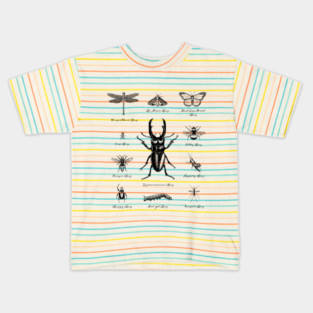 Bugs Beetles Insects Kids T-Shirt