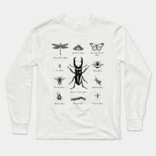 Bugs Beetles Insects Long Sleeve T-Shirt