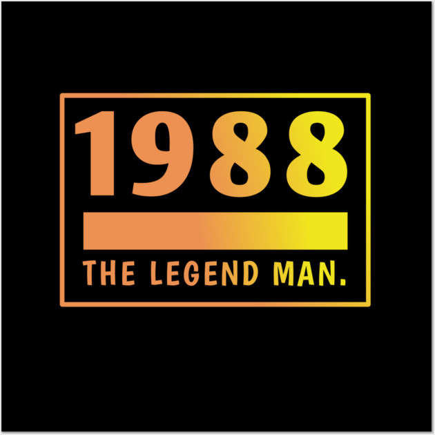 1988 birthday Wall Art by BlackMeme94