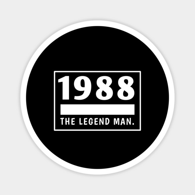 1988 birthday Magnet by BlackMeme94