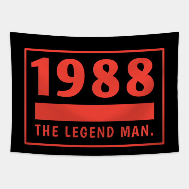 1988 birthday Tapestry by BlackMeme94