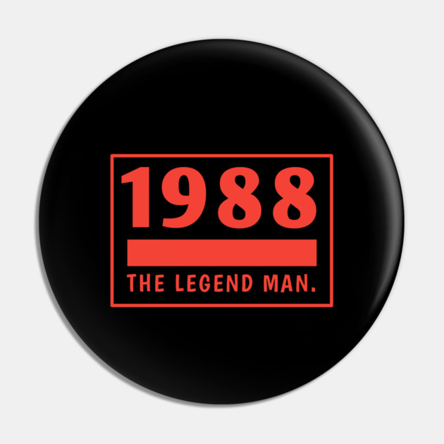 1988 birthday Pin by BlackMeme94