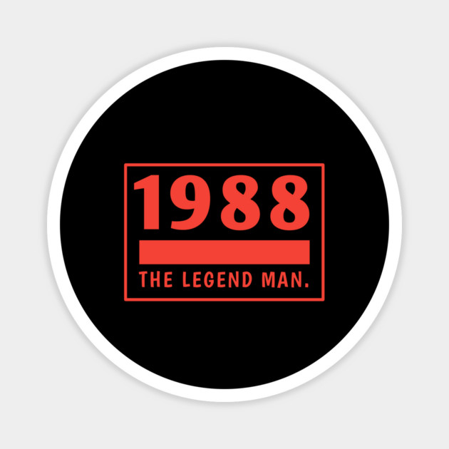 1988 birthday Magnet by BlackMeme94