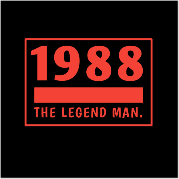 1988 birthday Wall Art by BlackMeme94