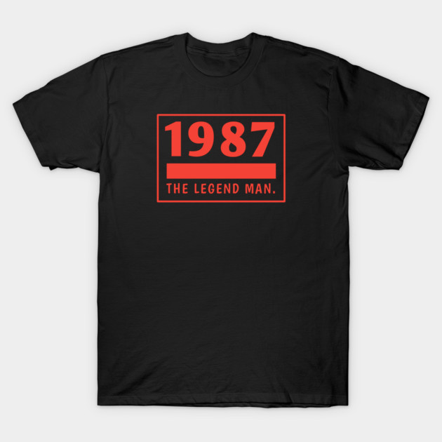1987 birthday T-Shirt by BlackMeme94