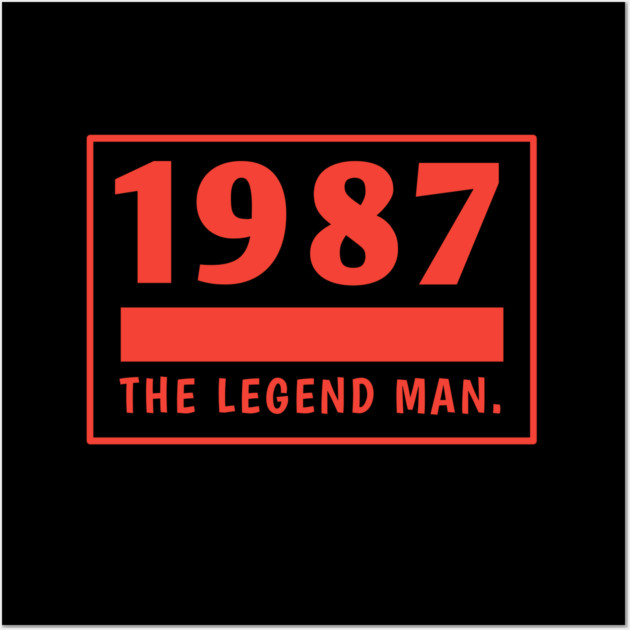 1987 birthday Wall Art by BlackMeme94