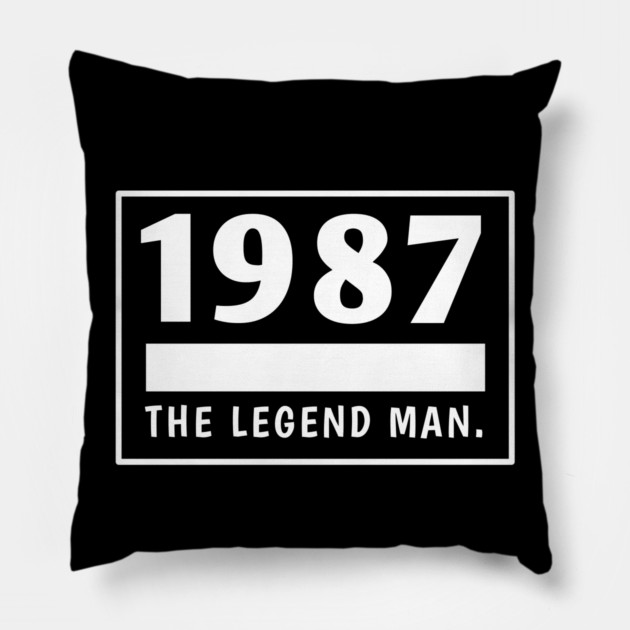 1987 birthday Pillow by BlackMeme94