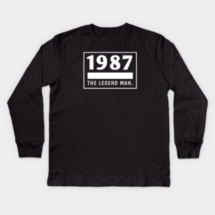 1987 birthday Kids Long Sleeve T-Shirt
