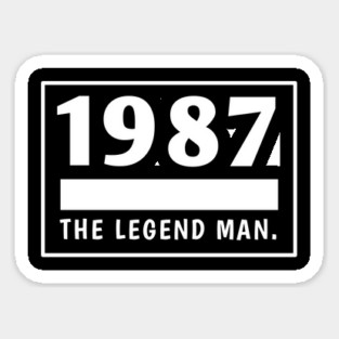 1987 birthday Sticker
