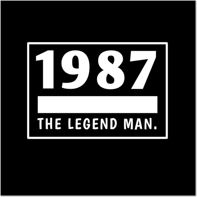 1987 birthday Wall Art by BlackMeme94