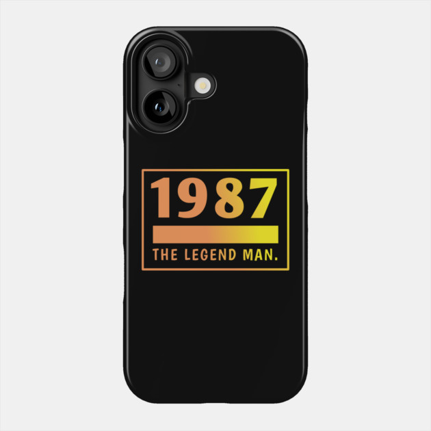 1987 birthday Phone Case by BlackMeme94