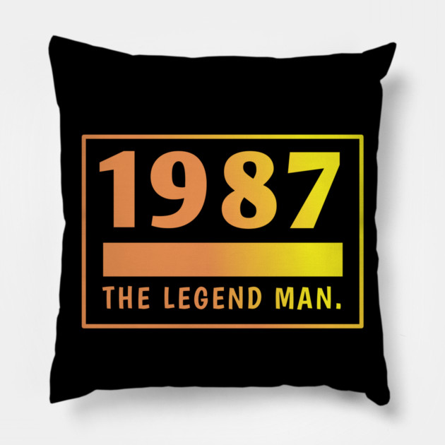 1987 birthday Pillow by BlackMeme94