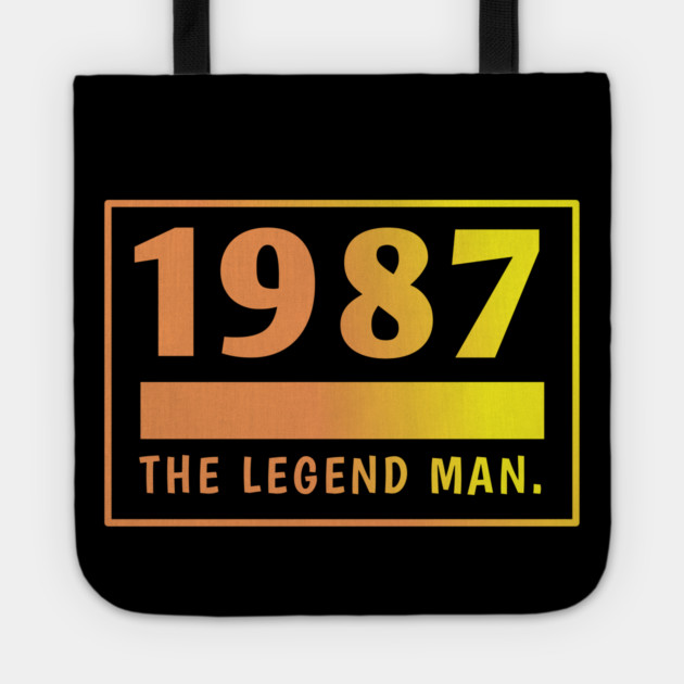 1987 birthday Tote by BlackMeme94