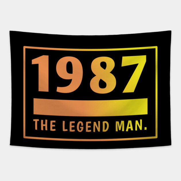 1987 birthday Tapestry by BlackMeme94