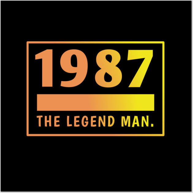 1987 birthday Wall Art by BlackMeme94
