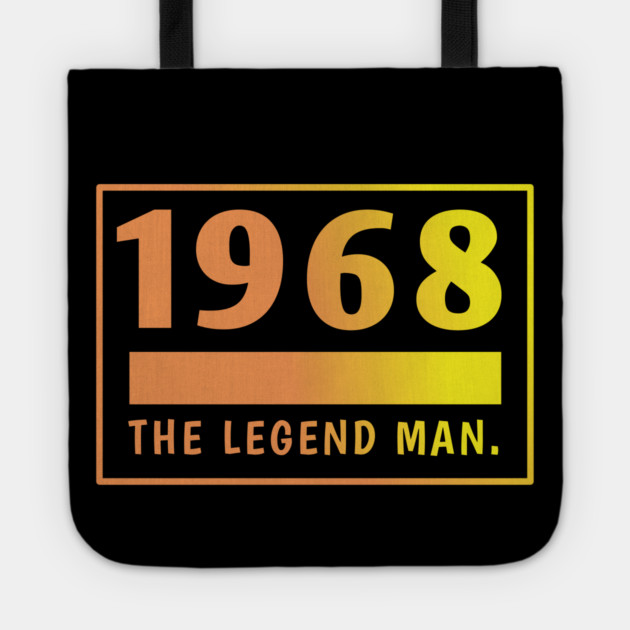 1968 birthday Tote by BlackMeme94