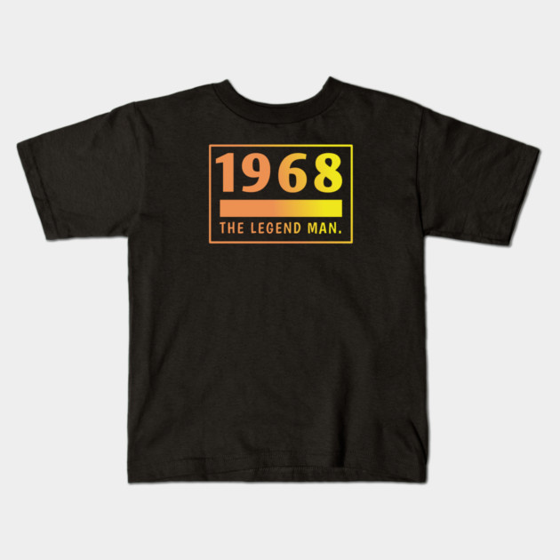 1968 birthday Kids T-Shirt by BlackMeme94