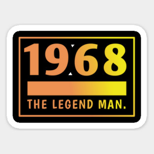 1968 birthday Sticker