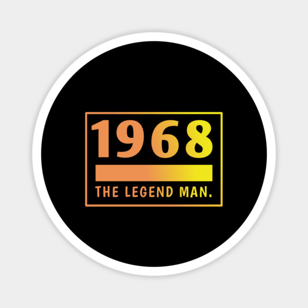 1968 birthday Magnet by BlackMeme94