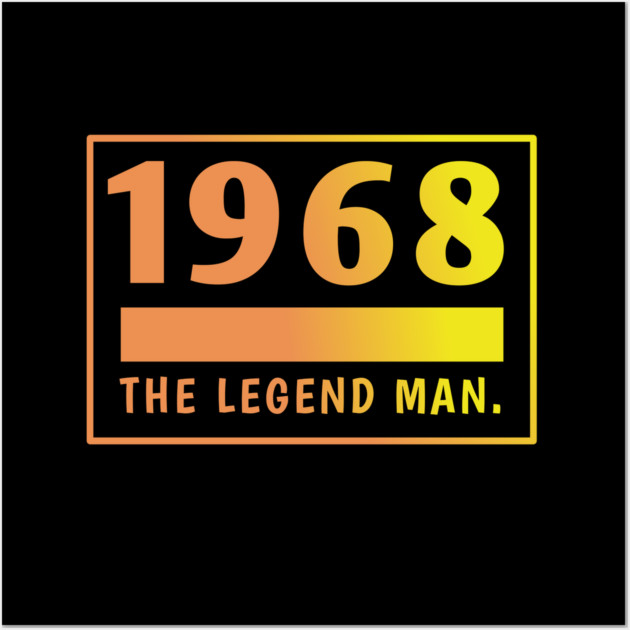 1968 birthday Wall Art by BlackMeme94