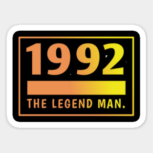 1992 birthday Sticker