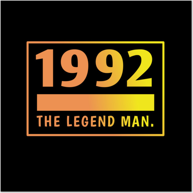 1992 birthday Wall Art by BlackMeme94