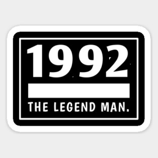 1992 birthday Sticker