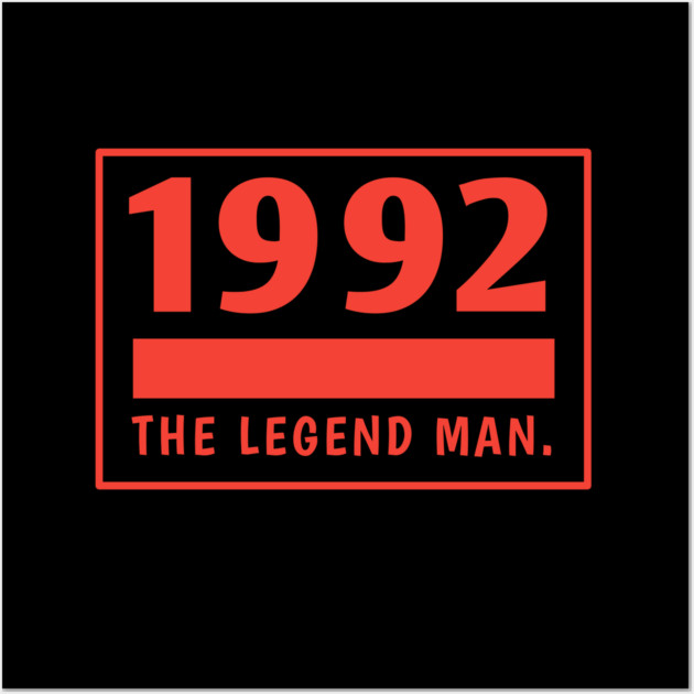 1992 birthday Wall Art by BlackMeme94